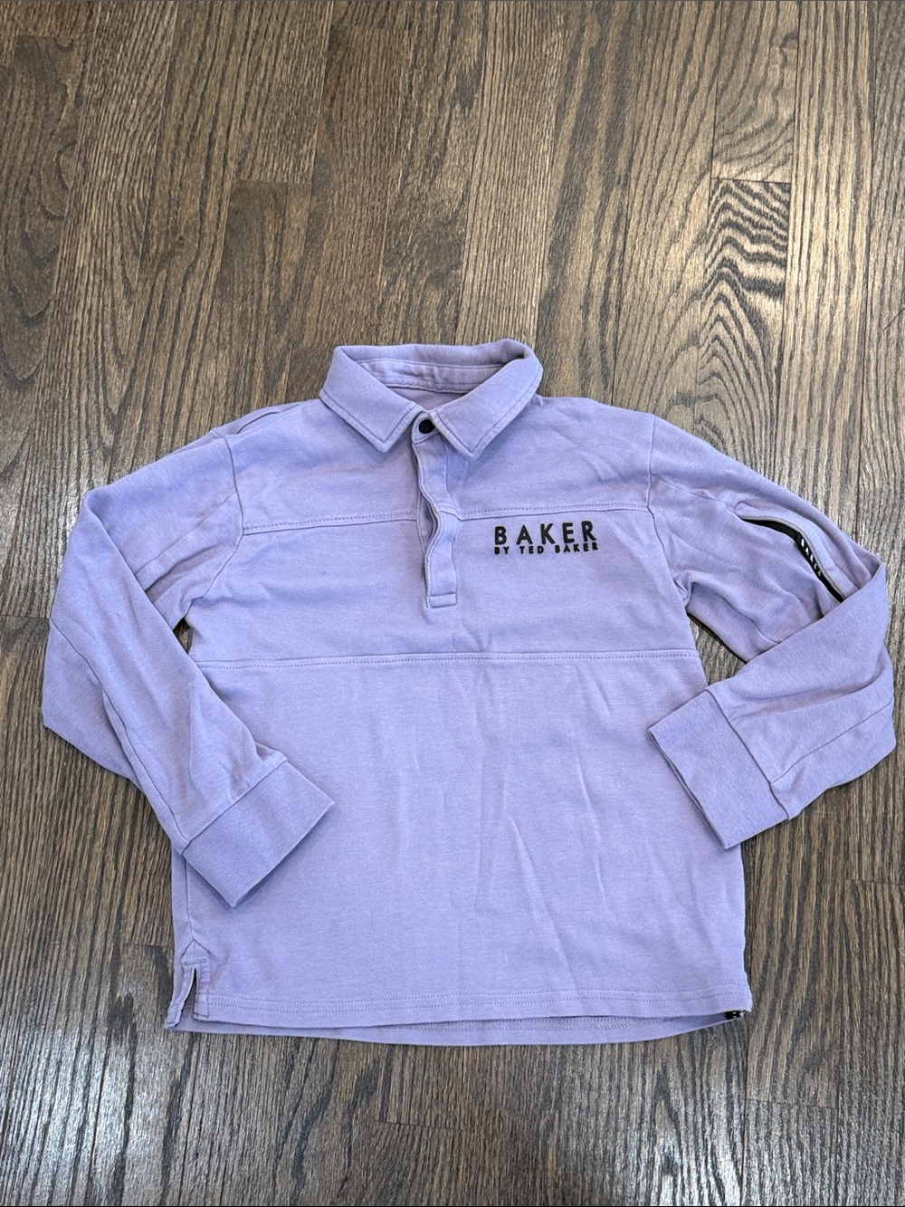 Ted Baker Lavender Long-Sleeve Polo Top